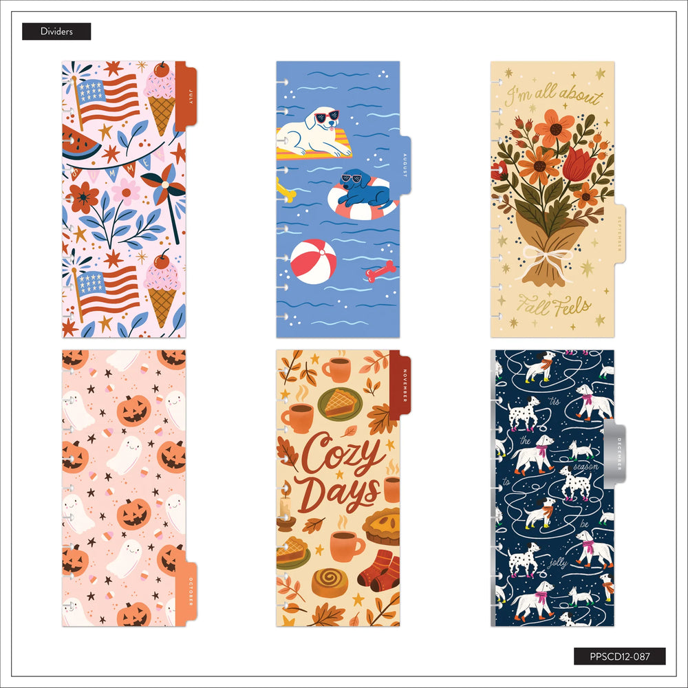Happy Planner 2026 - 2027 "Festive Year" Skinny Classic 12 Month Dated - Horizontal