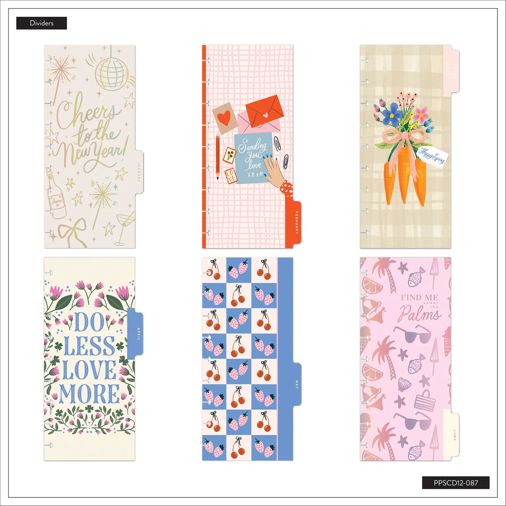 Happy Planner 2026 - 2027 "Festive Year" Skinny Classic 12 Month Dated - Horizontal