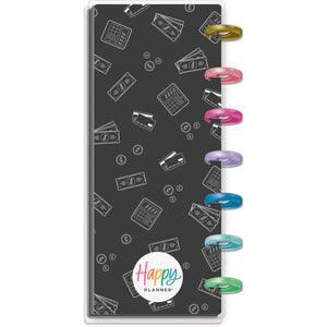 Happy Planner SKINNY MINI Bright Budget - Horizontal 12-Months Dated Jan - Dec 2024