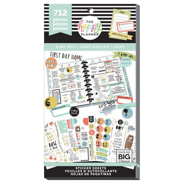 Happy Planner Baby Boy Sticker Book Value Pack