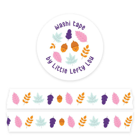 Pastel Autumn Leaves Washi Tape by Little Lefty Lou