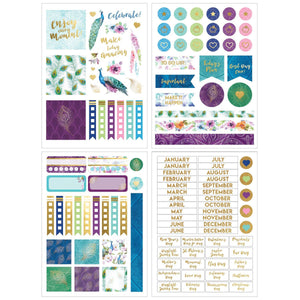Peacock Mini Undated Planner Box Set