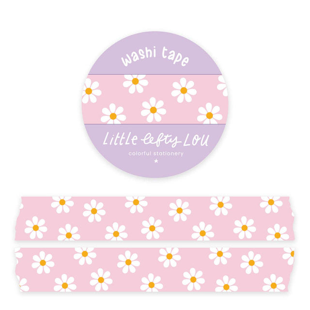 Pink Daisies Washi Tape by Little Lefty Lou