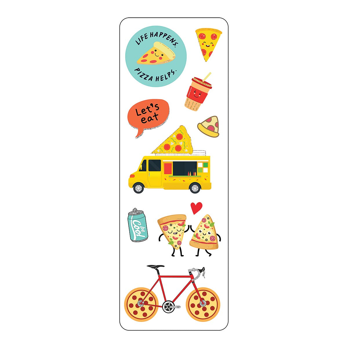 Pizza Party Sticker Set