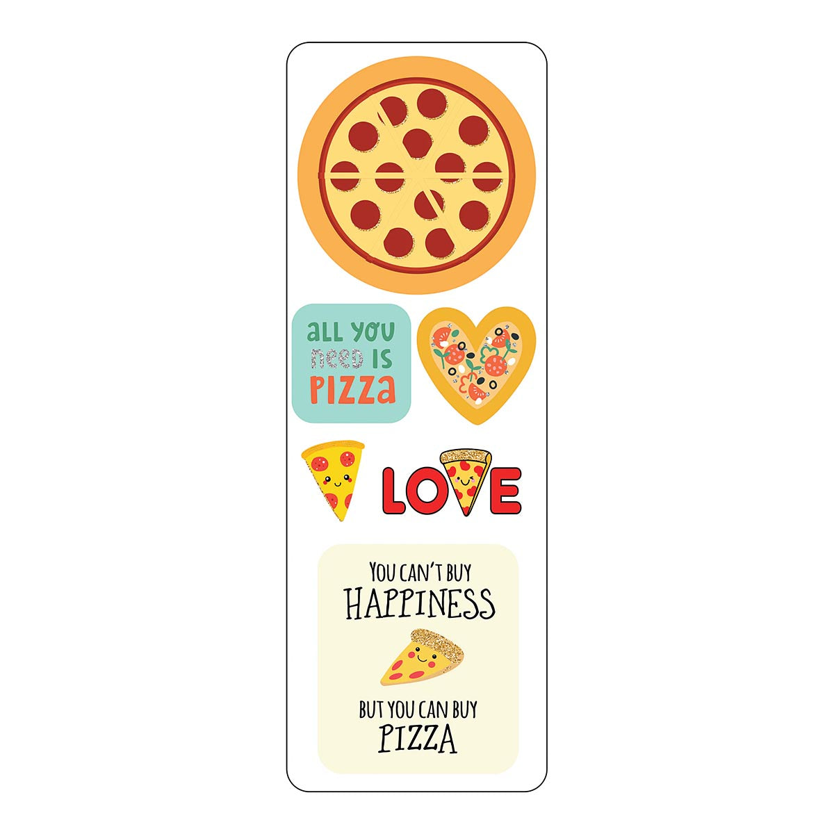 Pizza Party Sticker Set