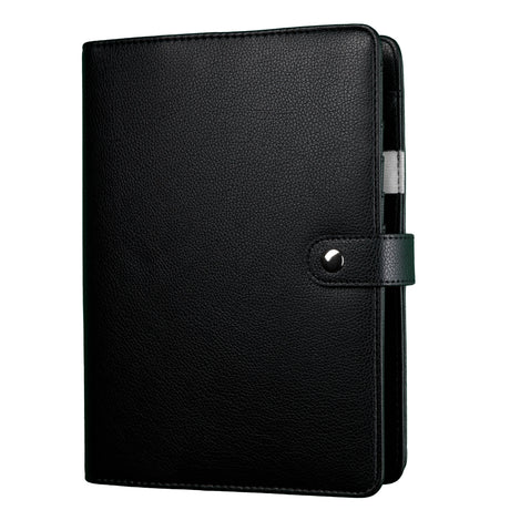 Planner Peace Black Texture A5 - pen loop side view