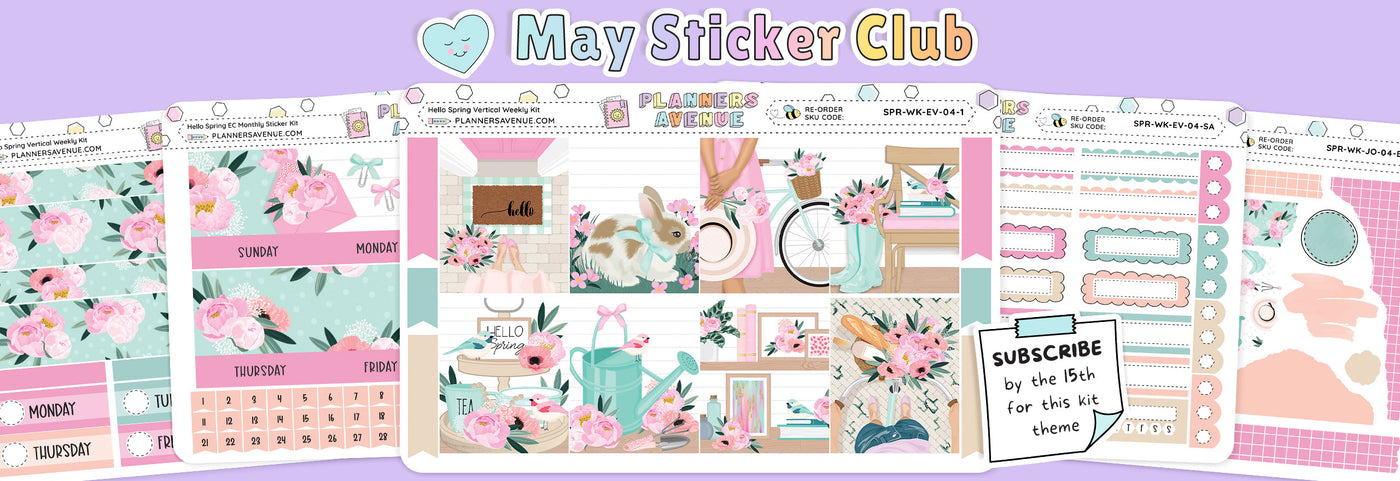 Planner Stickers Club Subscription - Sticker Kits