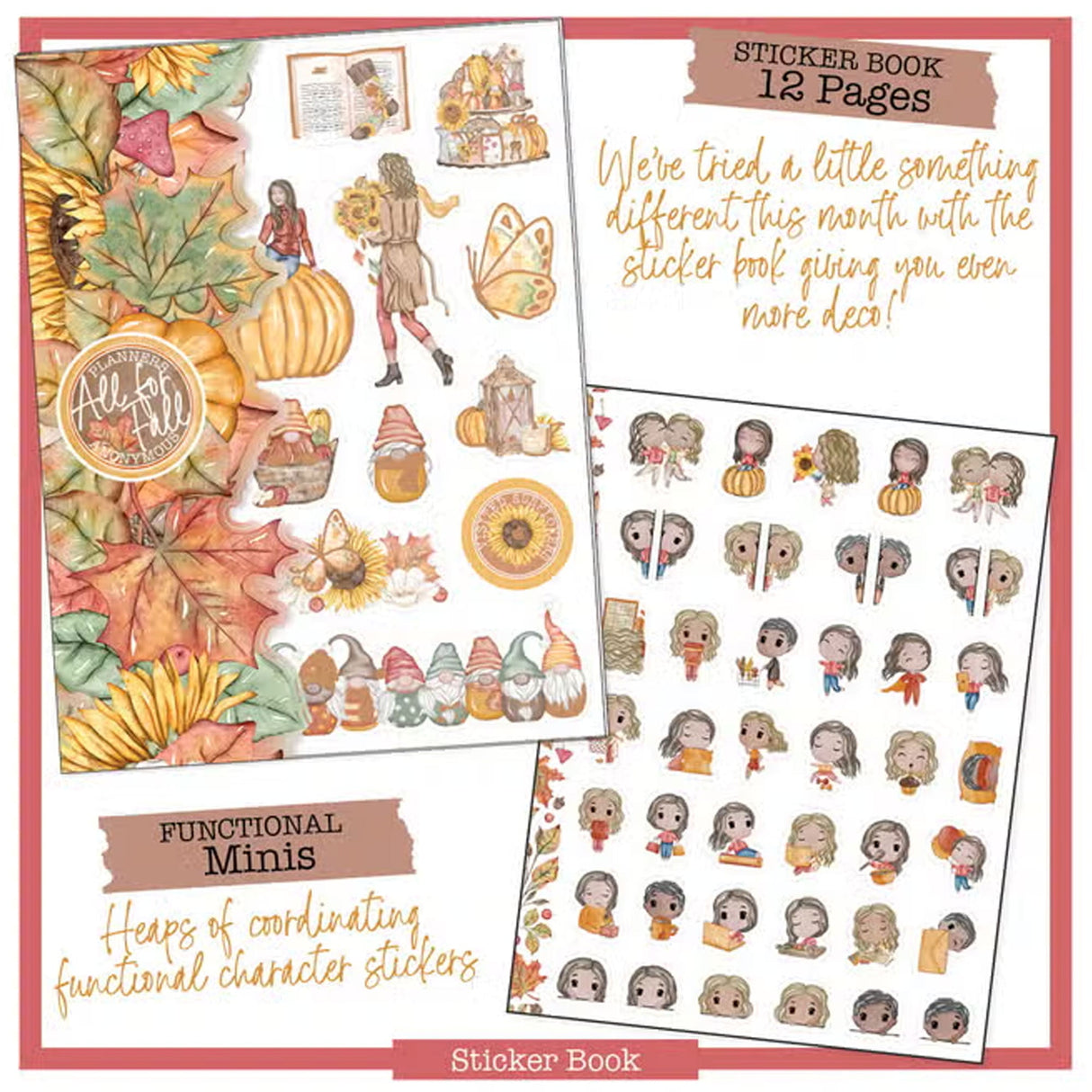 Autumn planner stickers