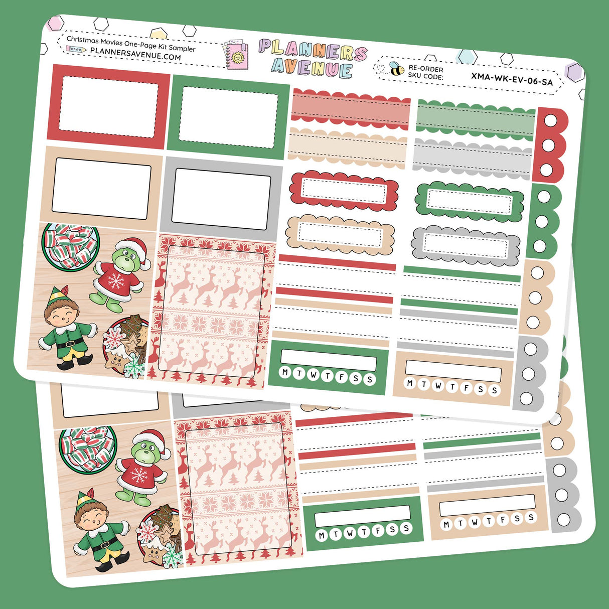 Christmas Movies Planner Stickers Sampler