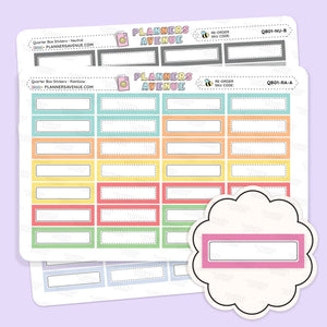 Quarter Box Stickers