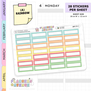 Quarter Box Stickers