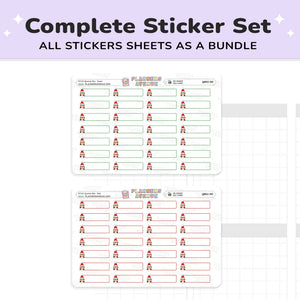 Christmas Elf Quarter Box Stickers