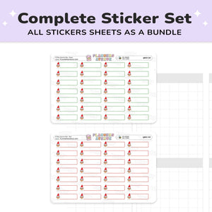 Christmas Elf Quarter Box Stickers