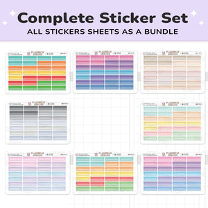 Quarter Box Colour Top Stickers