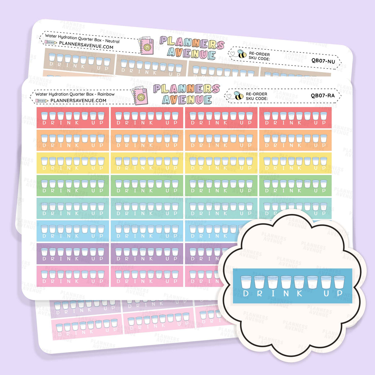 Water Habit Tracker Stickers