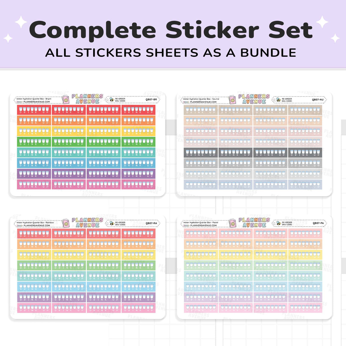 Water Habit Tracker Stickers