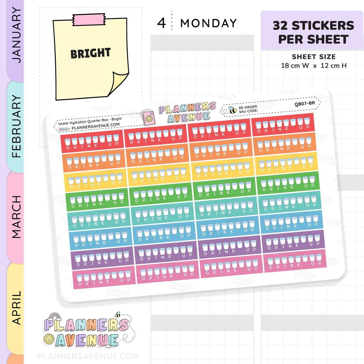 Water Habit Tracker Stickers