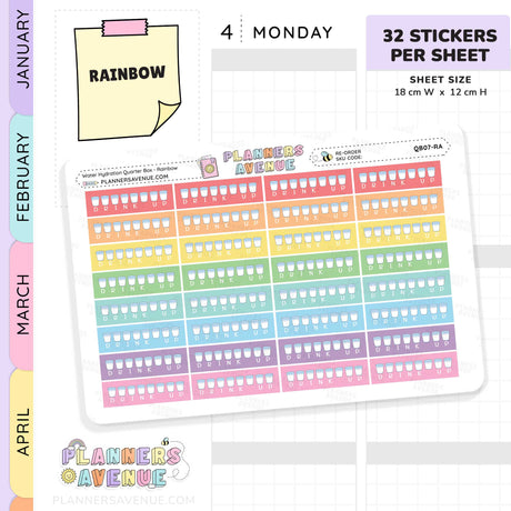 Water Habit Tracker Stickers