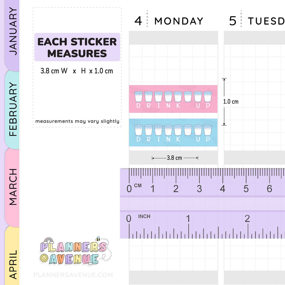 Water Habit Tracker Stickers