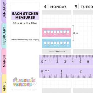Water Habit Tracker Stickers