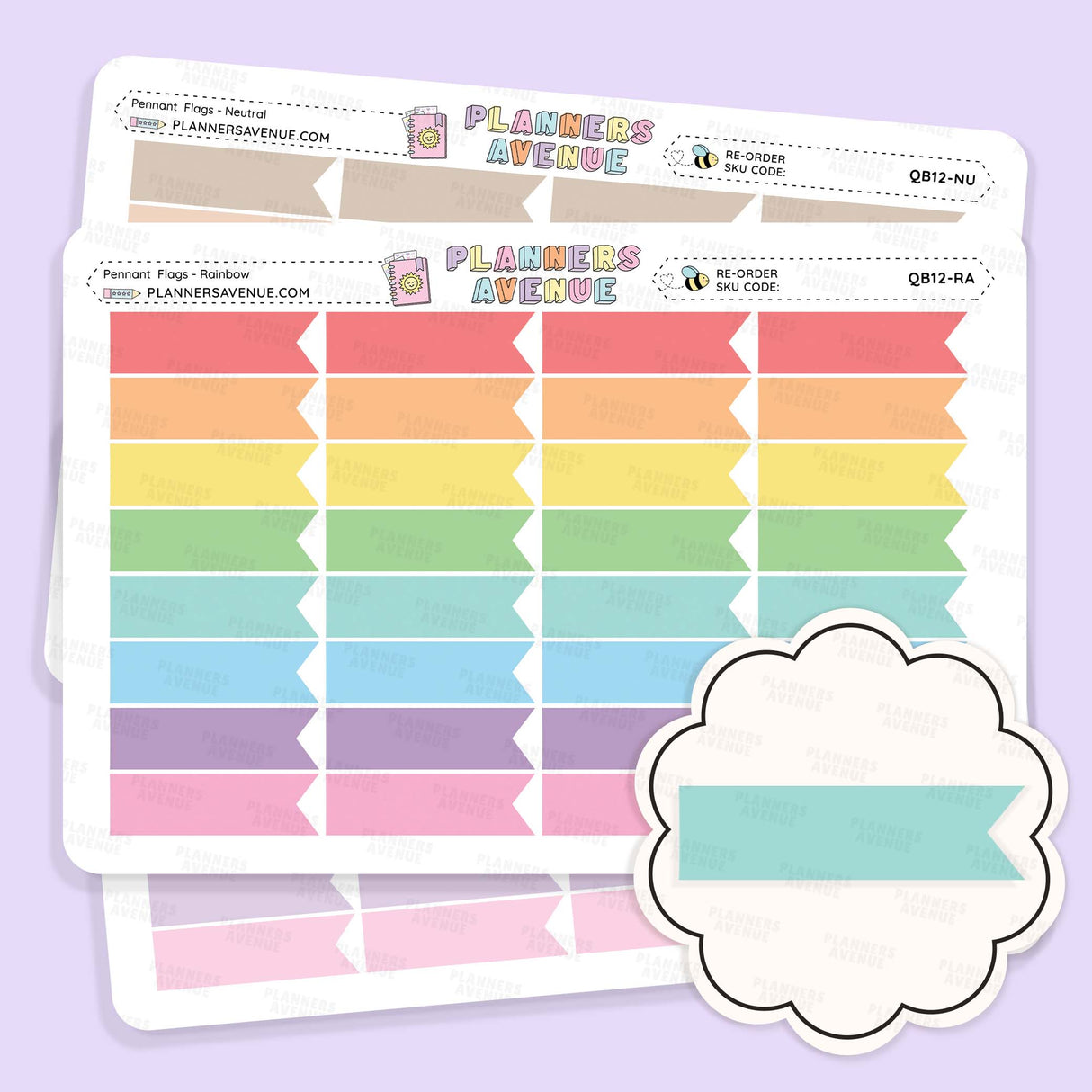 Pennant Flag Planner Stickers