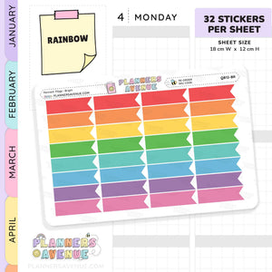 Pennant Flag Planner Stickers