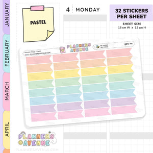 Pennant Flag Planner Stickers