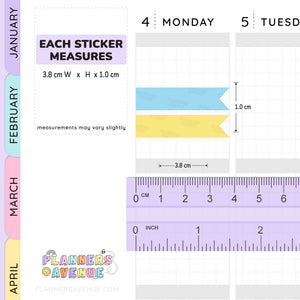 Pennant Flag Planner Stickers