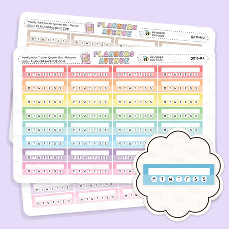 Habit Tracker Planner Stickers