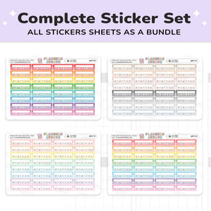Habit Tracker Planner Stickers