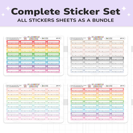 Habit Tracker Planner Stickers
