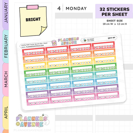 Habit Tracker Planner Stickers