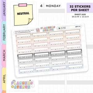 Habit Tracker Planner Stickers