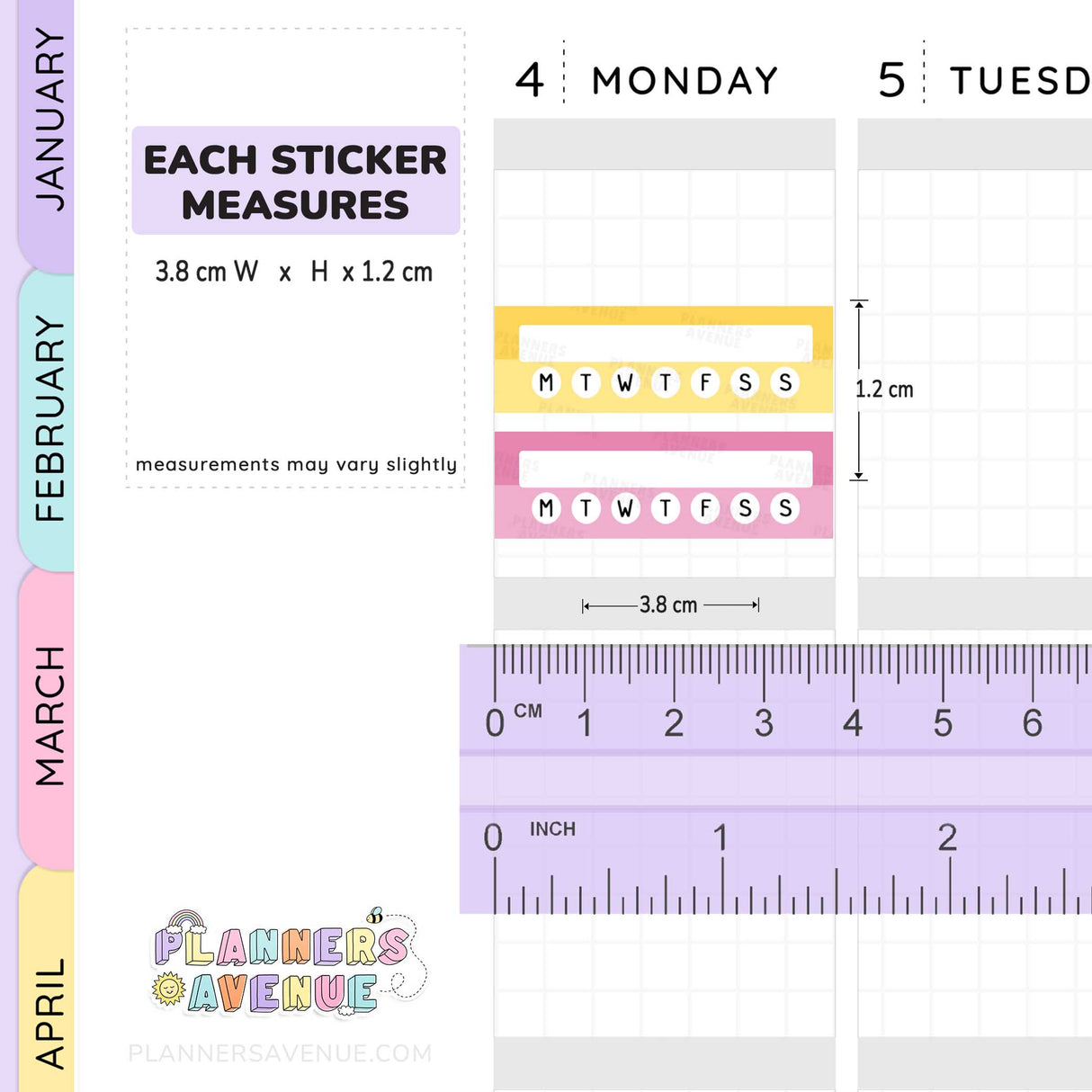 Habit Tracker Planner Stickers