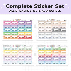 Video Creation Tracker Planner Stickers
