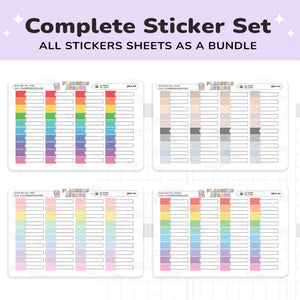 Quarter Box Flag Planner Stickers