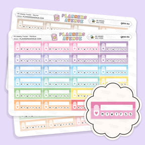 Pill Weekly Tracker Planner Stickers