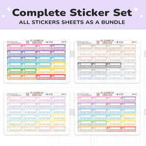 Pill Weekly Tracker Planner Stickers