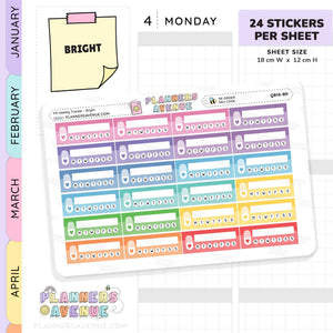 Pill Weekly Tracker Planner Stickers