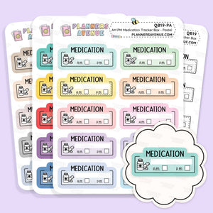 Daily Medication Tracker Planner Stickers