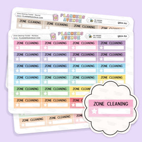 Zone Cleaning Box Planner Stickers