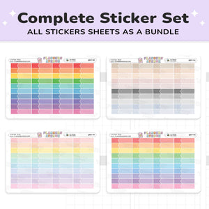 Long Flag Planner Stickers