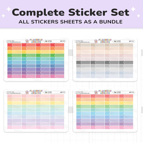 Long Flag Planner Stickers