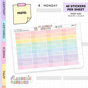 Long Flag Planner Stickers