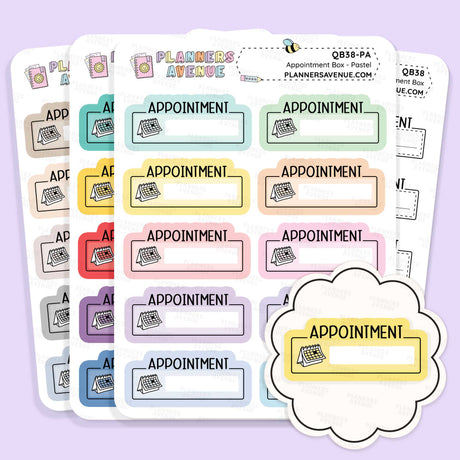 Appointment Script Box Stickers