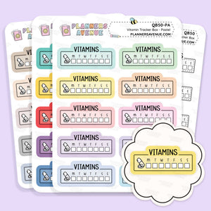 Vitamin Tracker Planner Stickers