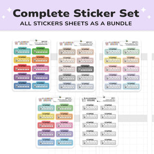 Vitamin Tracker Planner Stickers