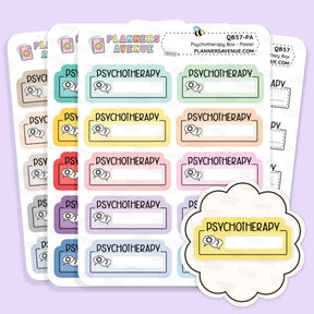 Psychotherapy Script Box Planner Stickers