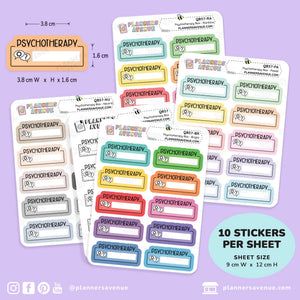 Psychotherapy Script Box Planner Stickers