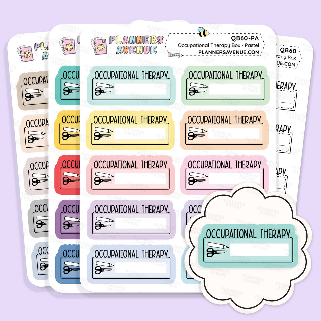 Occupational Therapy Script Box Stickers